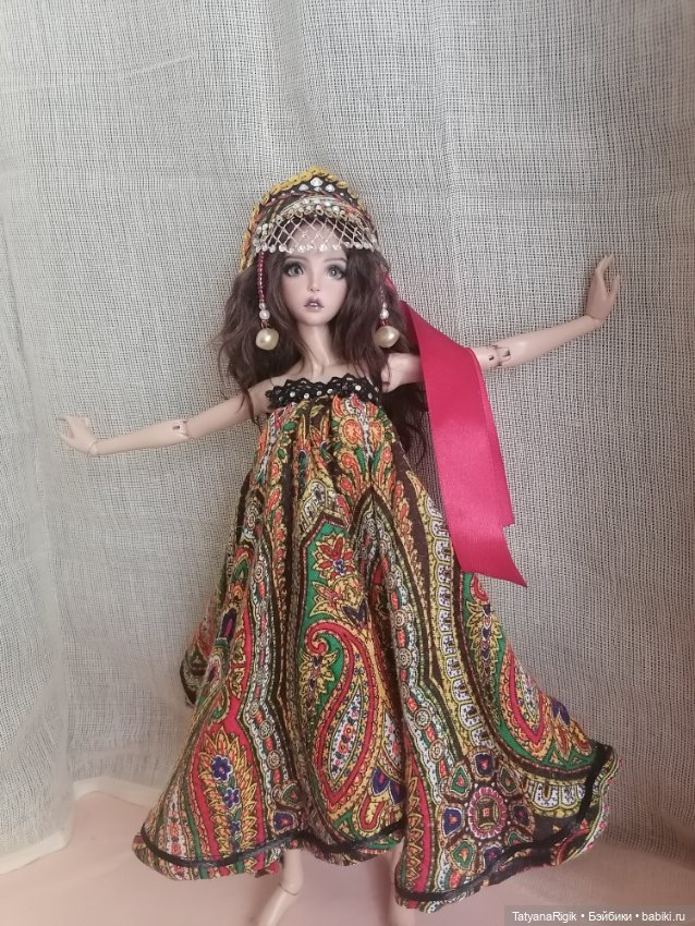 Народный стиль — Одежда и обувь для кукол своими руками: фото