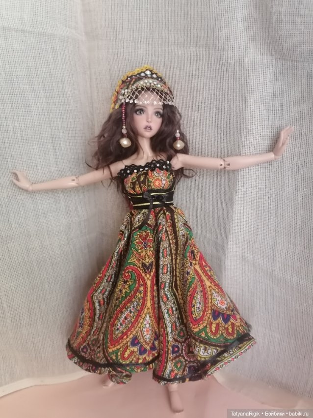 Народный стиль — Одежда и обувь для кукол своими руками: фото