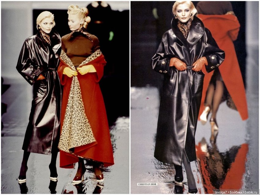 Натуральная кожа в моде 1980х