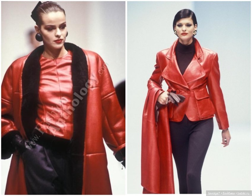 Натуральная кожа в моде 1980х