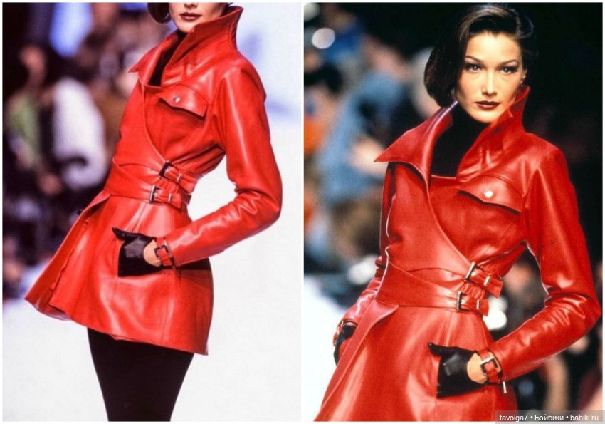Натуральная кожа в моде 1980х