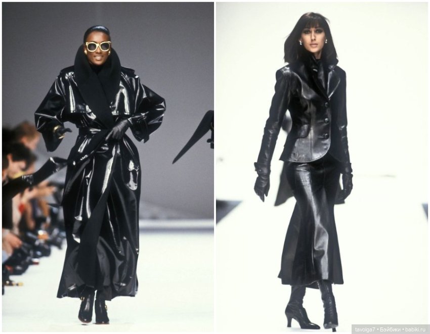 Натуральная кожа в моде 1980х