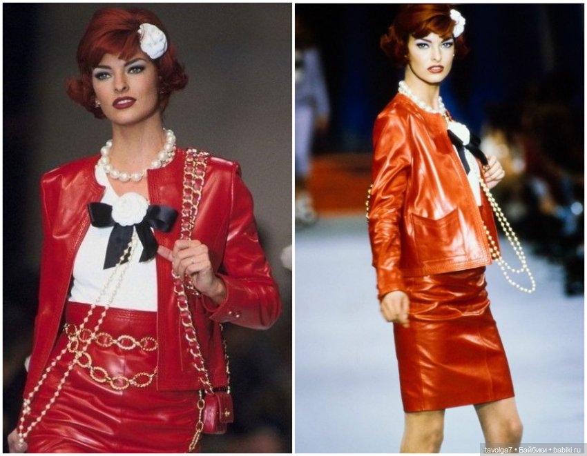 Натуральная кожа в моде 1980х