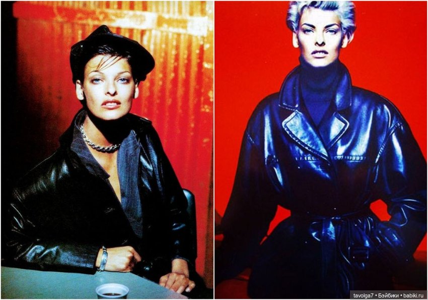 Натуральная кожа в моде 1980х