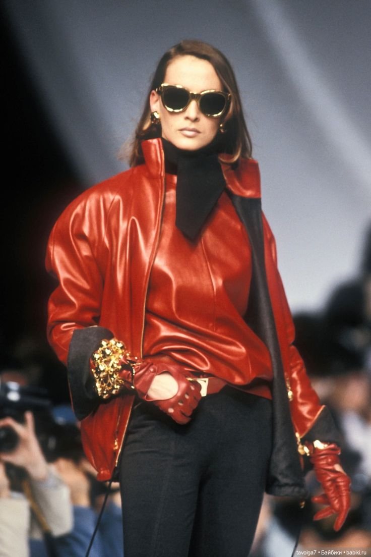 Натуральная кожа в моде 1980х (фото 10)