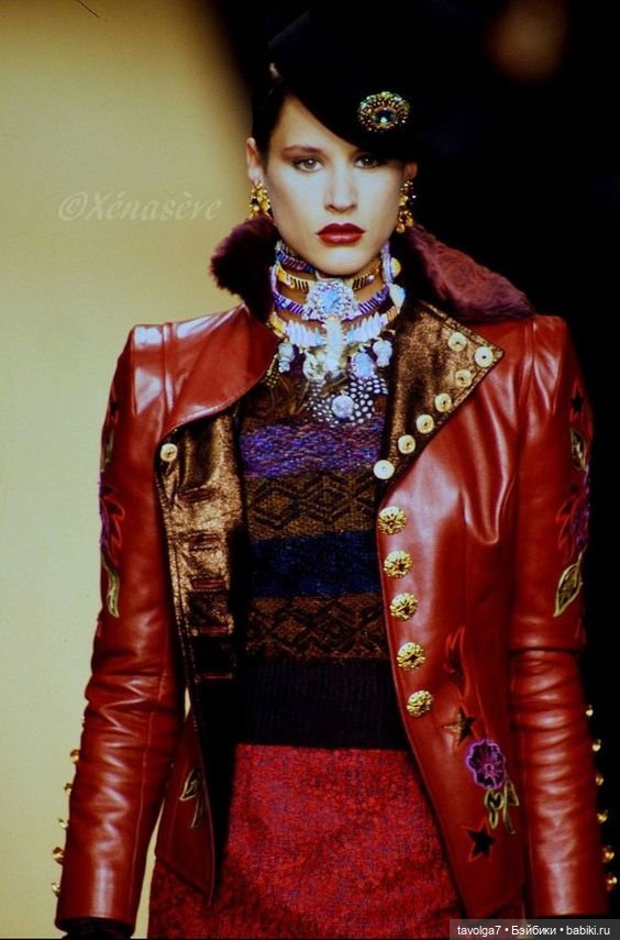 Натуральная кожа в моде 1980х - 2