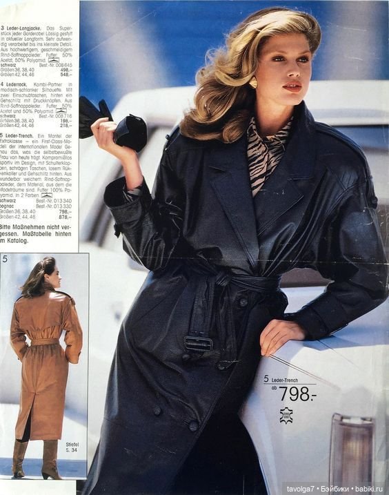 Натуральная кожа в моде 1980х - 2 (фото 2)