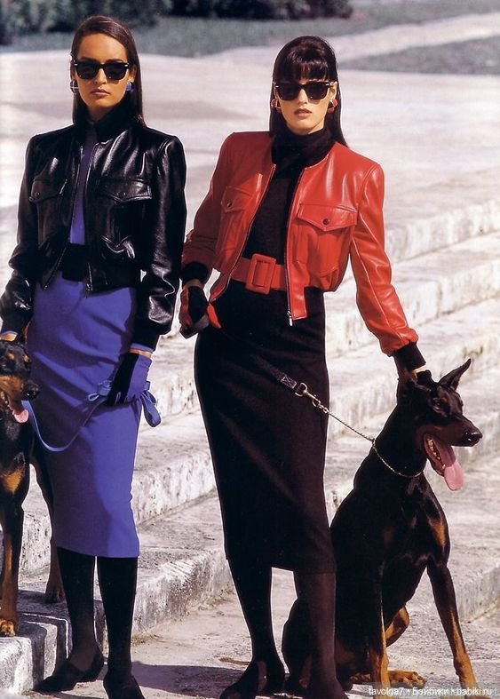 Натуральная кожа в моде 1980х - 2