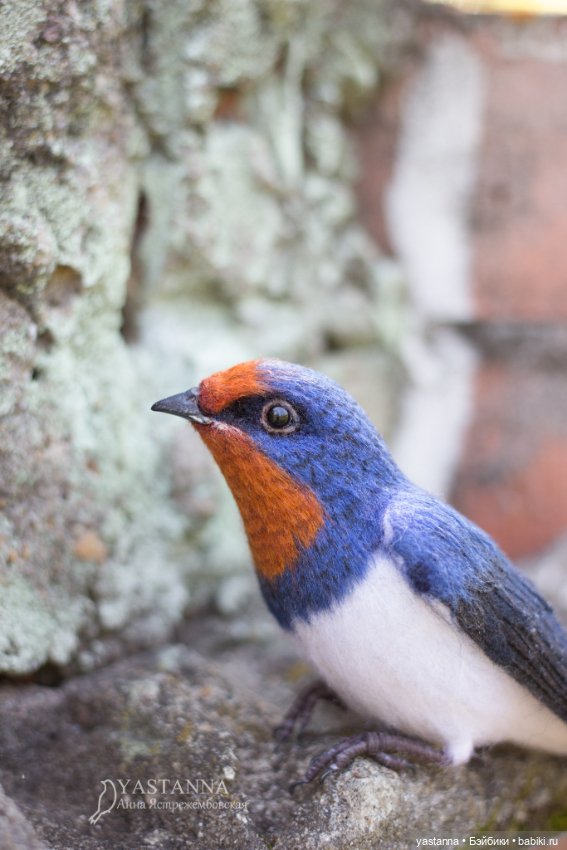 Ласточка — Валяные игрушки из шерсти: сухое валяние