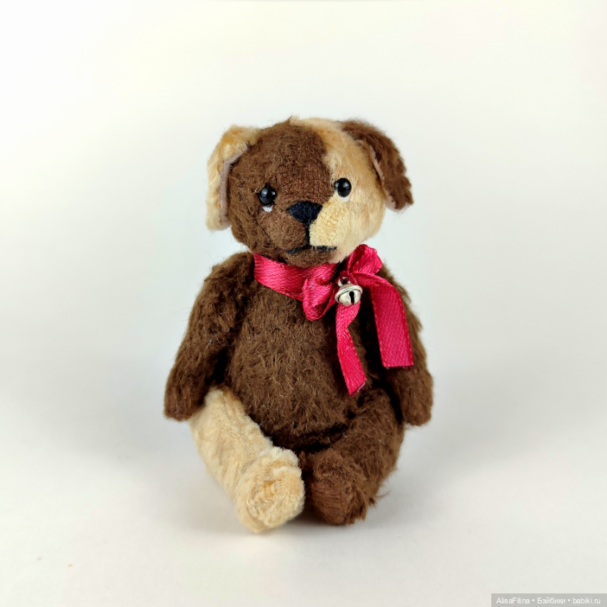 Мини Щенок "Дружок" — Авторские мишки Тедди и друзья: фото (фото 10)
