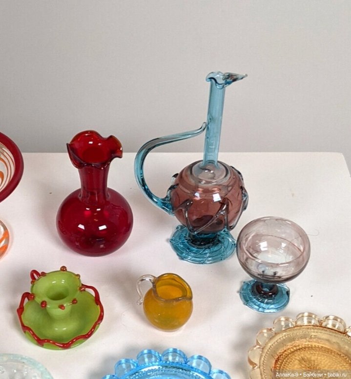 Антикварное стекло Лауша, тонкая паутинка