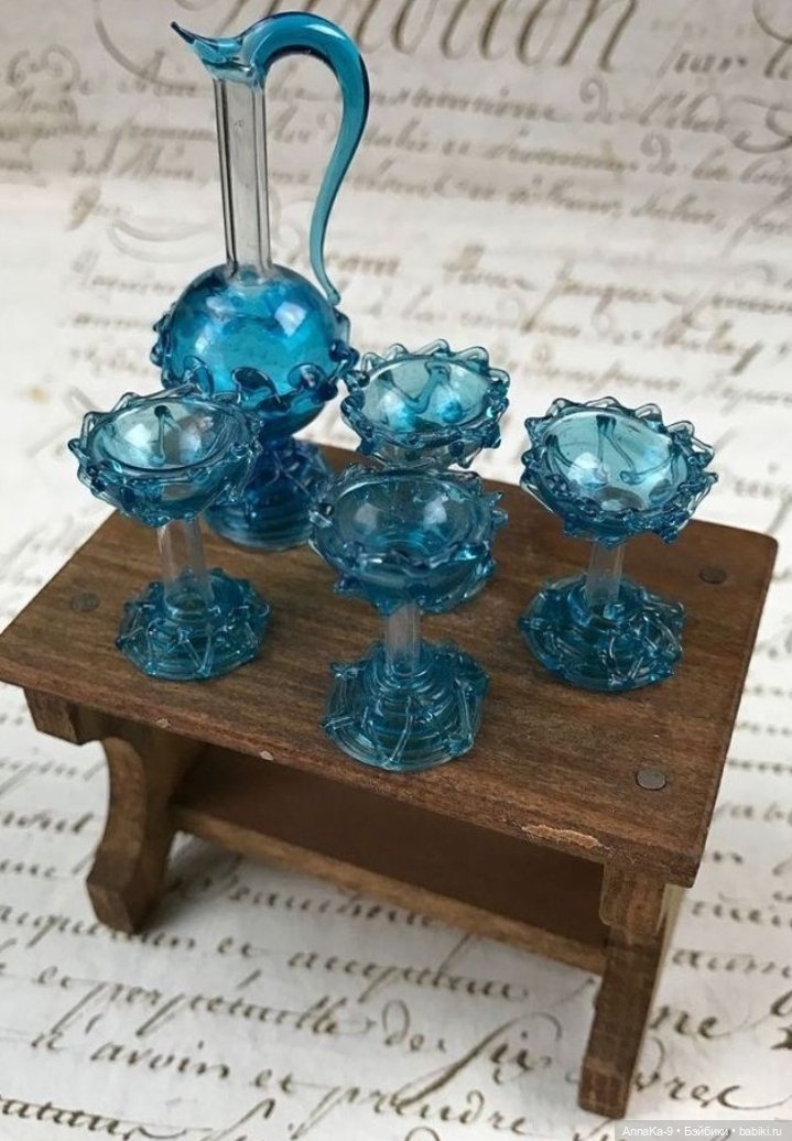 Антикварное стекло Лауша, тонкая паутинка