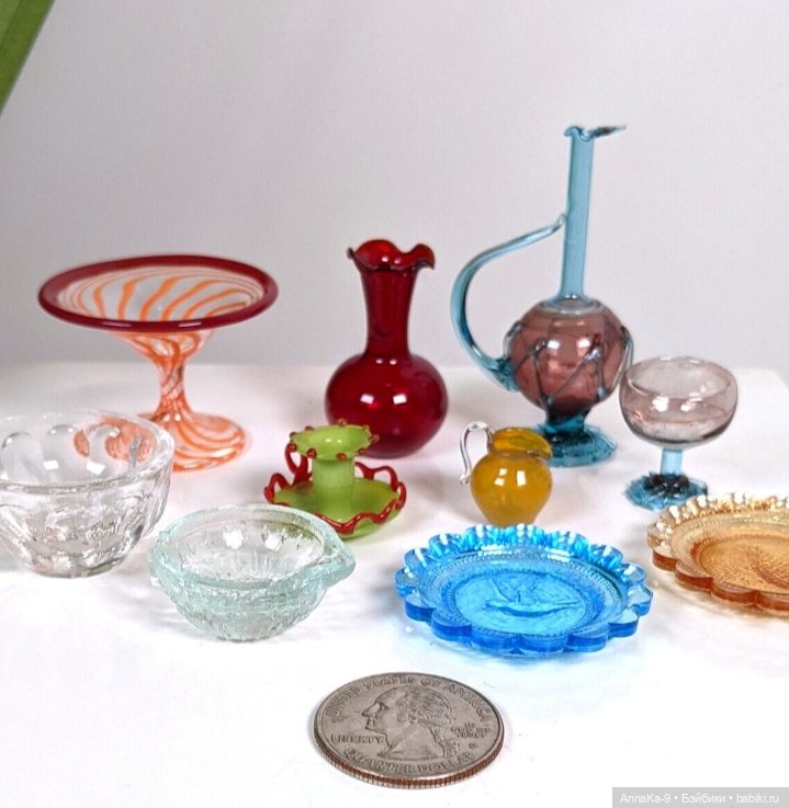 Антикварное стекло Лауша, тонкая паутинка