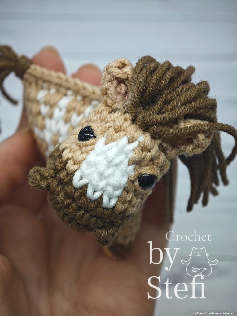 Лошадка (жаккард) — Вязаные игрушки и амигуруми: крючком (фото 9)