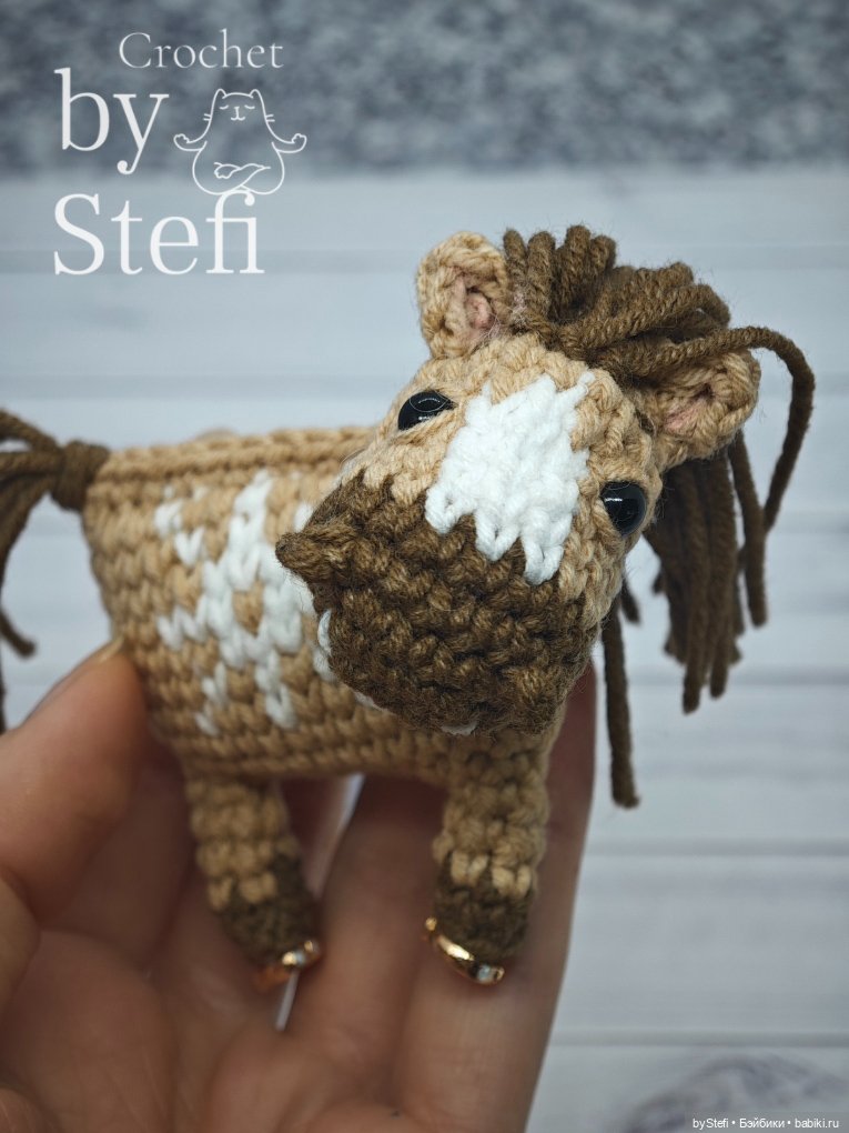 Лошадка (жаккард) — Вязаные игрушки и амигуруми: крючком (фото 8)