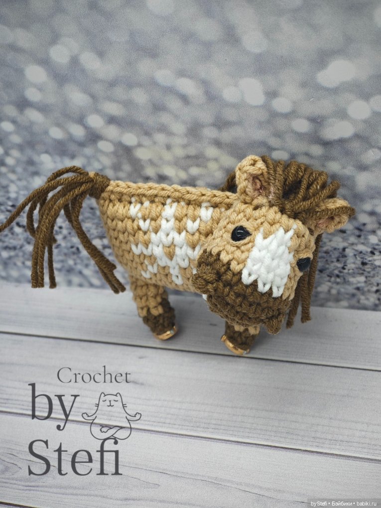 Лошадка (жаккард) — Вязаные игрушки и амигуруми: крючком (фото 2)
