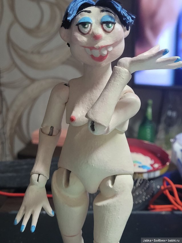 Ведьма к Хэллоуину — Авторские шарнирные куклы своими руками: лепка