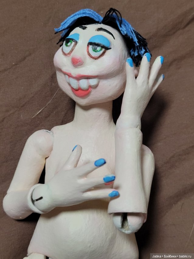 Ведьма к Хэллоуину — Авторские шарнирные куклы своими руками: лепка