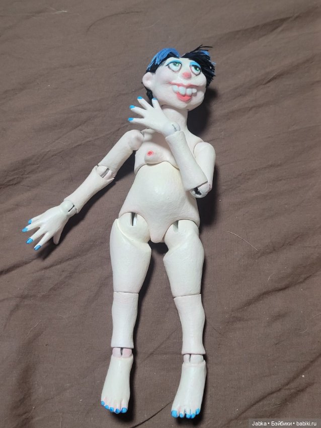 Ведьма к Хэллоуину — Авторские шарнирные куклы своими руками: лепка