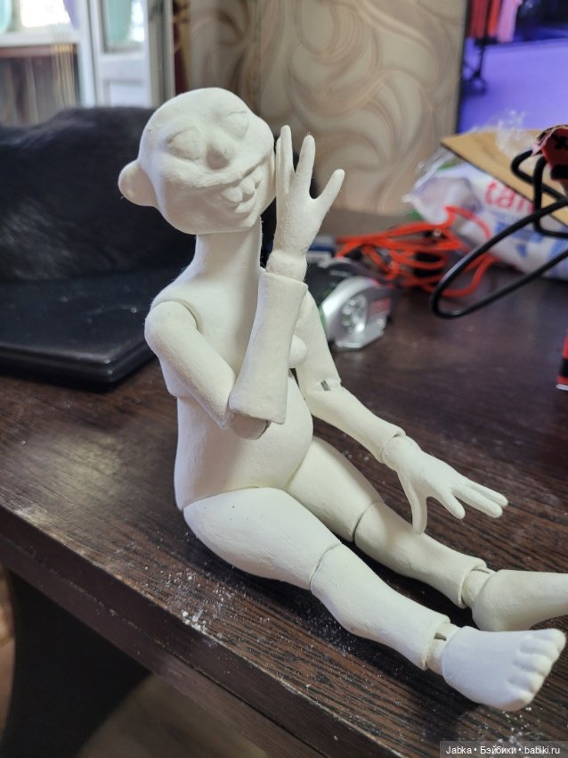 Ведьма к Хэллоуину — Авторские шарнирные куклы своими руками: лепка