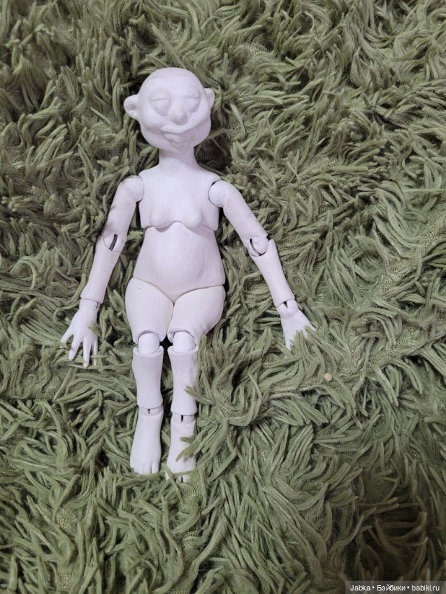 Ведьма к Хэллоуину — Авторские шарнирные куклы своими руками: лепка (фото 9)