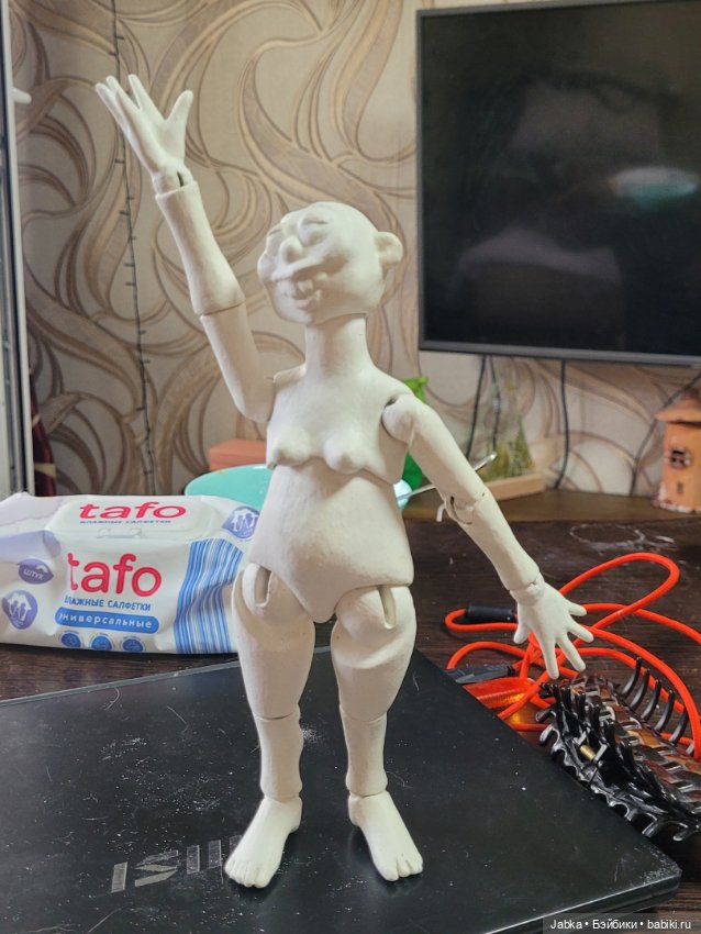 Ведьма к Хэллоуину — Авторские шарнирные куклы своими руками: лепка