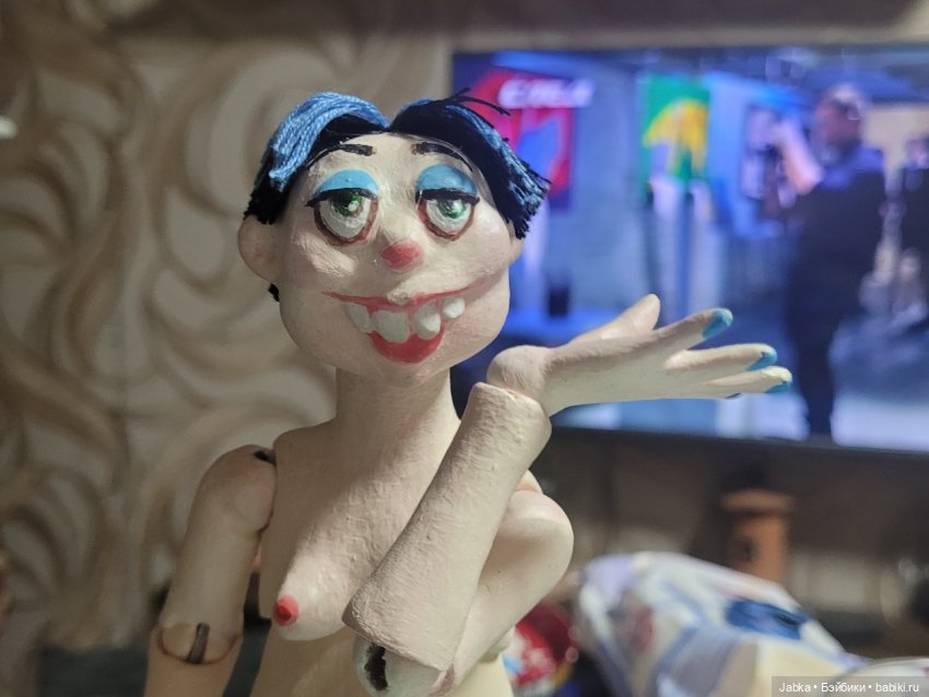 Ведьма к Хэллоуину — Авторские шарнирные куклы своими руками: лепка