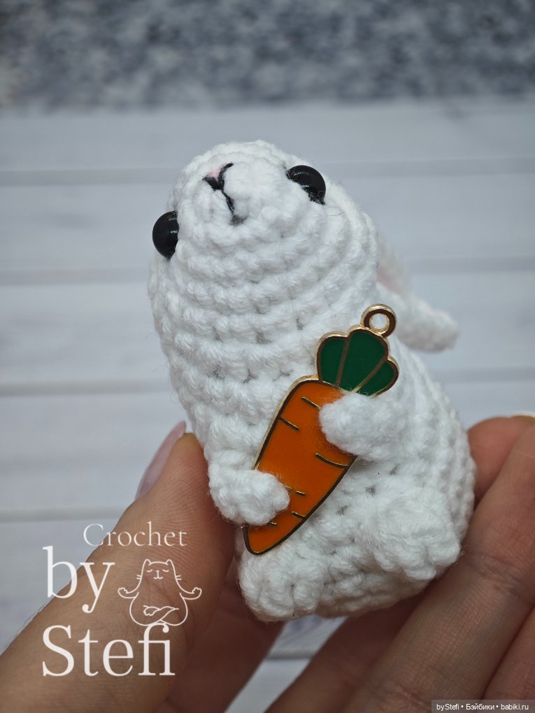 Зайчишка — Вязаные игрушки и амигуруми: крючком (фото 9)