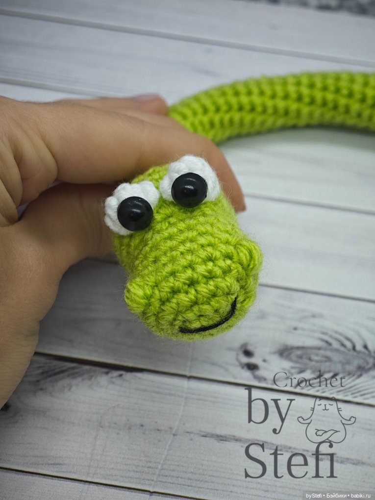 Змей Буклик — Вязаные игрушки и амигуруми: крючком (фото 2)