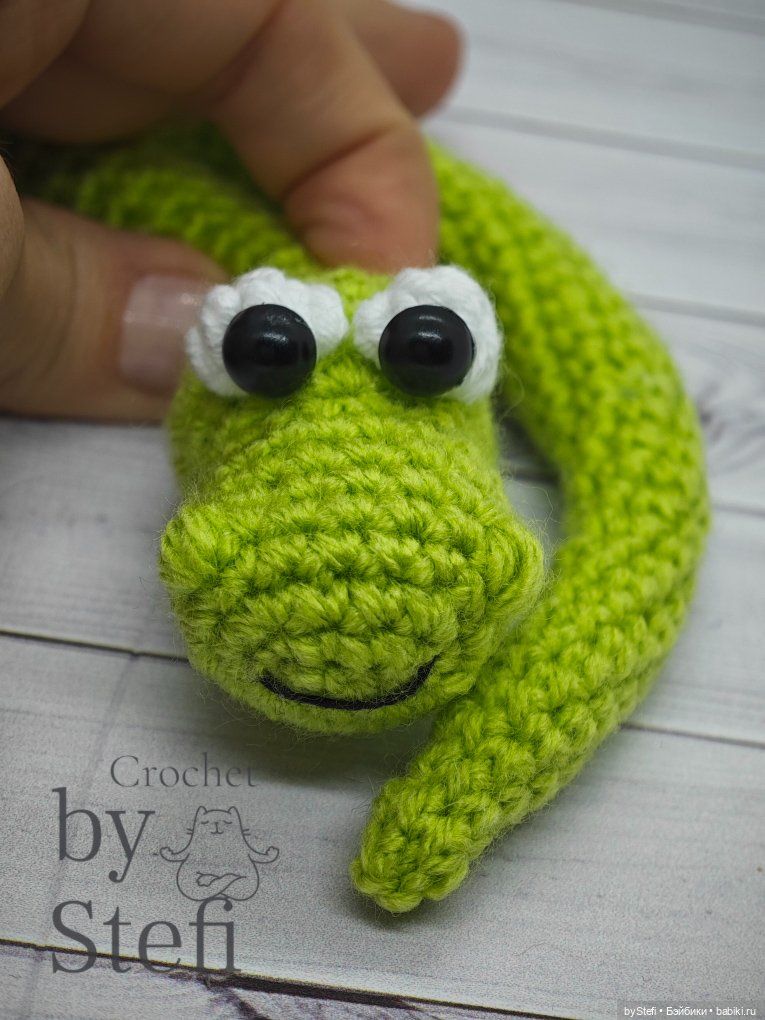 Змей Буклик — Вязаные игрушки и амигуруми: крючком (фото 9)