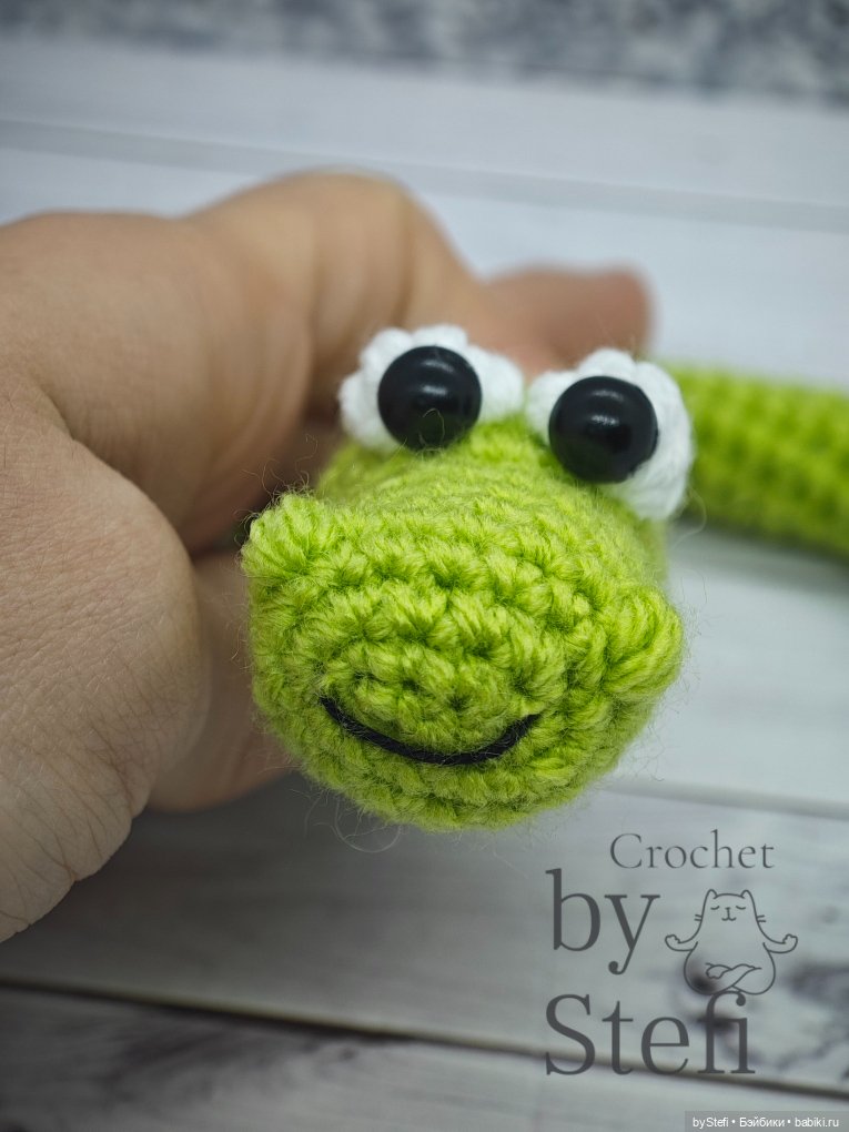 Змей Буклик — Вязаные игрушки и амигуруми: крючком (фото 7)