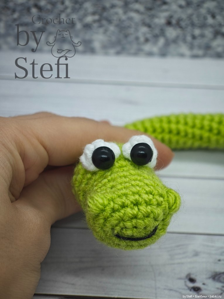 Змей Буклик — Вязаные игрушки и амигуруми: крючком (фото 4)