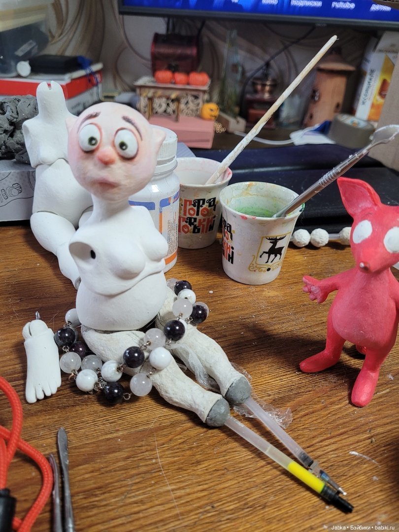 Подготовка к Хэллоуину — Авторские куклы из дерева (фото 4)