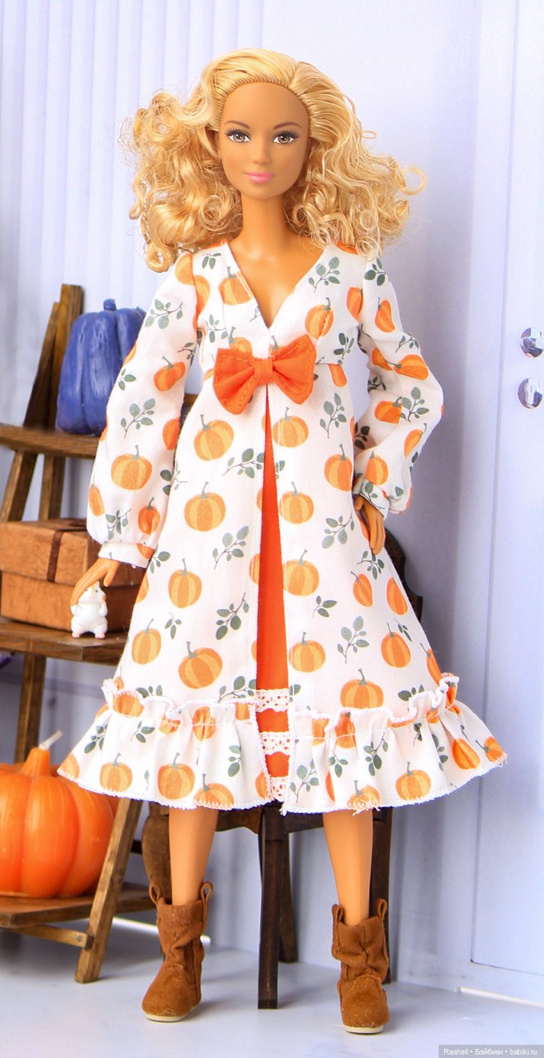 Мини-коллекция платье "Тыквочки" (фото 6)