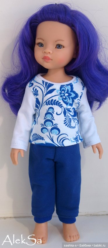 Гжель для Паолок и Минуш - костюмчики с любимым принтом