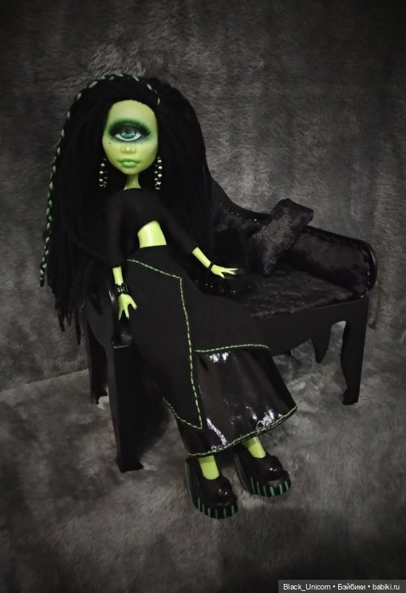 Циклоп Оливка — Реставрация и преображение кукол: ремонт (фото 4)