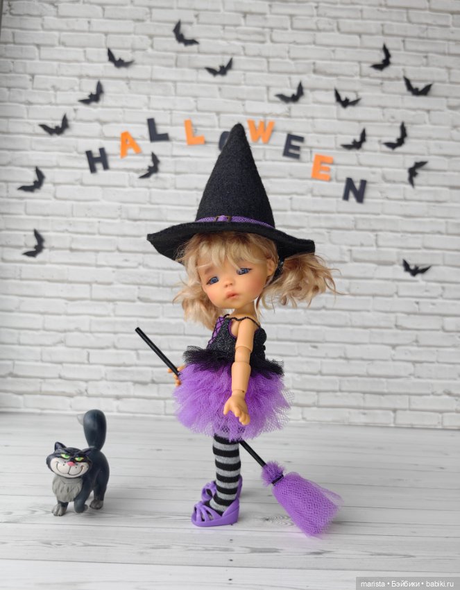 Мк шляпа к Хэллоуину — Одежда и обувь для кукол своими руками: фото (фото 4)