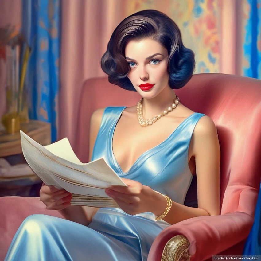 Красота в стиле ретро — Рисование и арт: скетчи