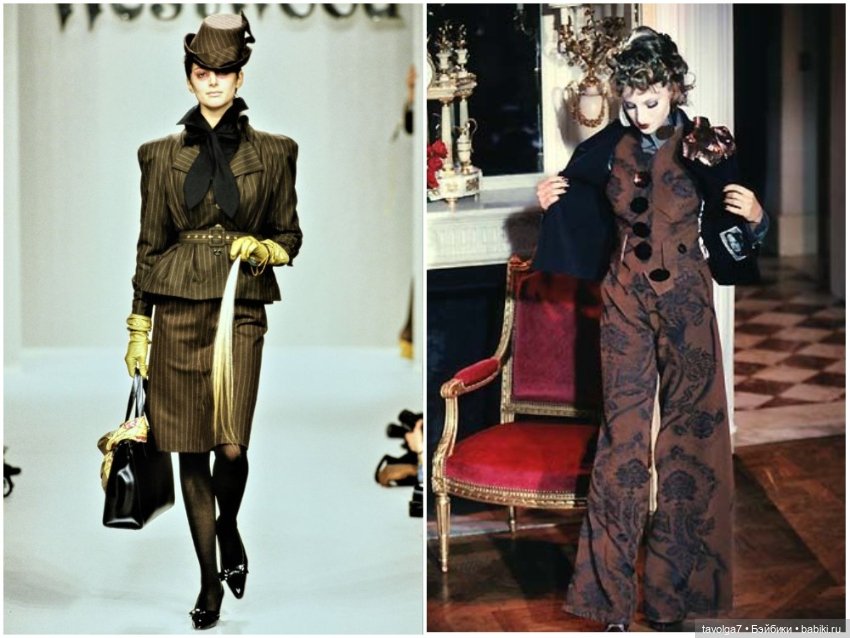 Осенние цвета в моде 1980х-1990х