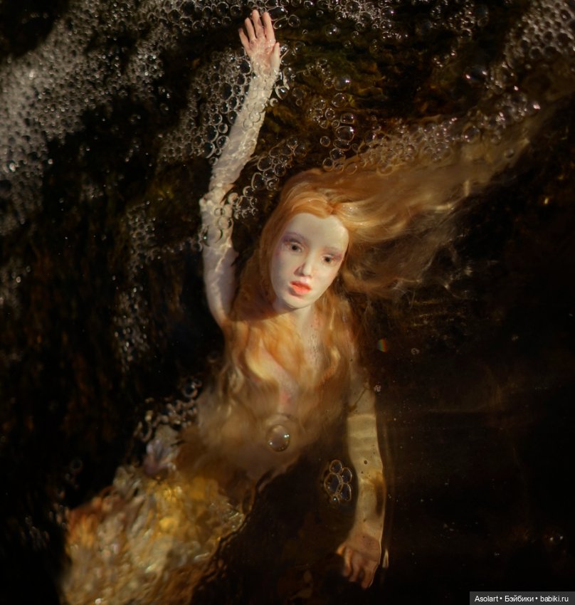 Siren's song — Авторские фарфоровые куклы (OOAK): ручная работа (фото 9)