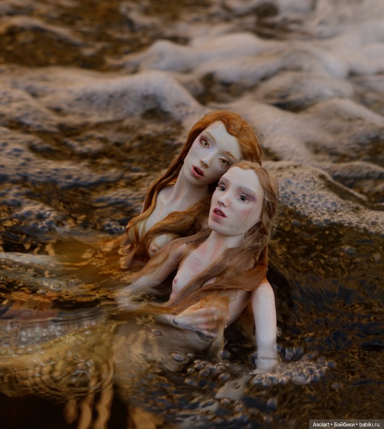 Siren's song — Авторские фарфоровые куклы (OOAK): ручная работа