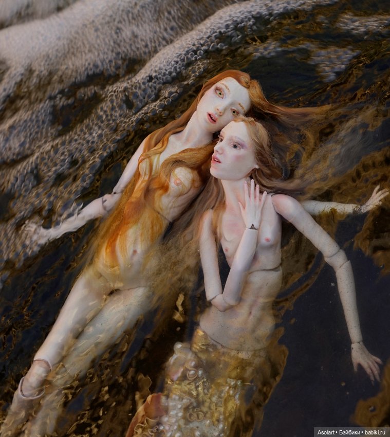 Siren's song — Авторские фарфоровые куклы (OOAK): ручная работа