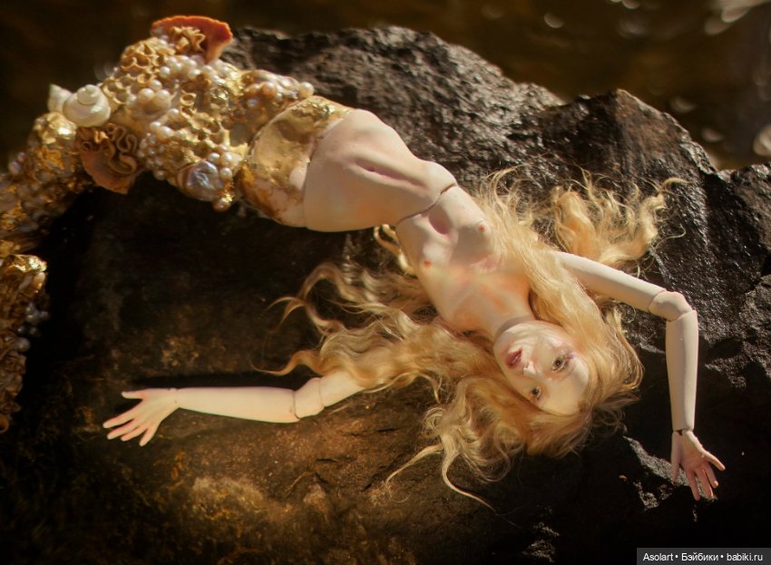 Siren's song — Авторские фарфоровые куклы (OOAK): ручная работа