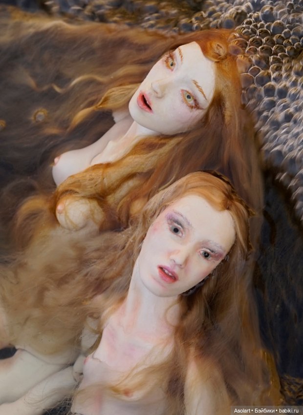 Siren's song — Авторские фарфоровые куклы (OOAK): ручная работа