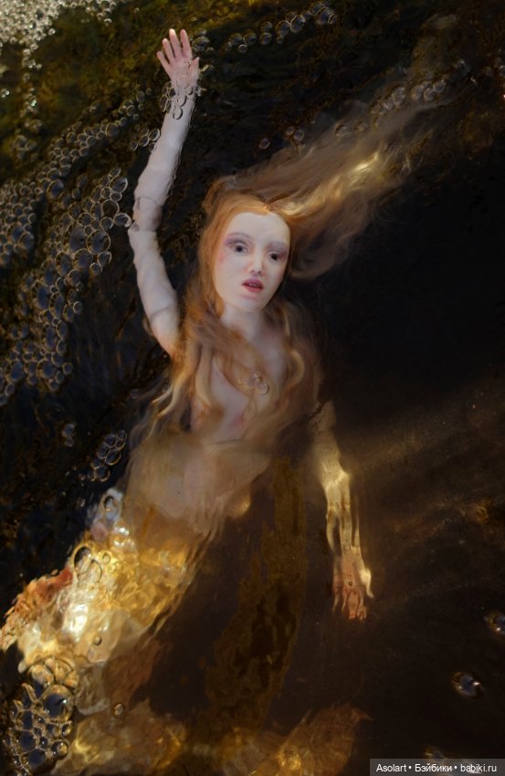 Siren's song — Авторские фарфоровые куклы (OOAK): ручная работа (фото 10)