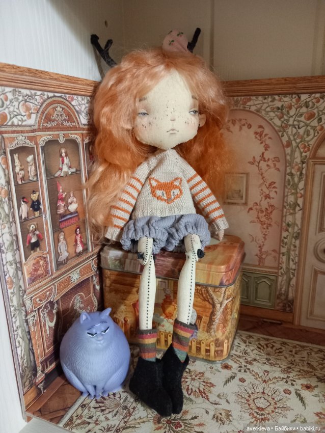 Кукло-коза Ева — Авторские шарнирные куклы своими руками: лепка (фото 9)