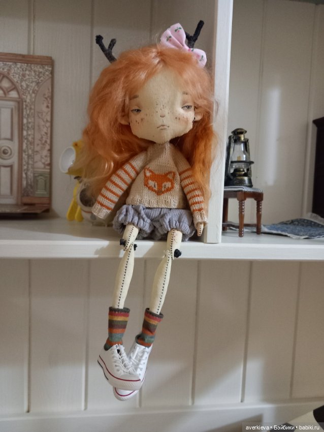 Кукло-коза Ева — Авторские шарнирные куклы своими руками: лепка (фото 7)