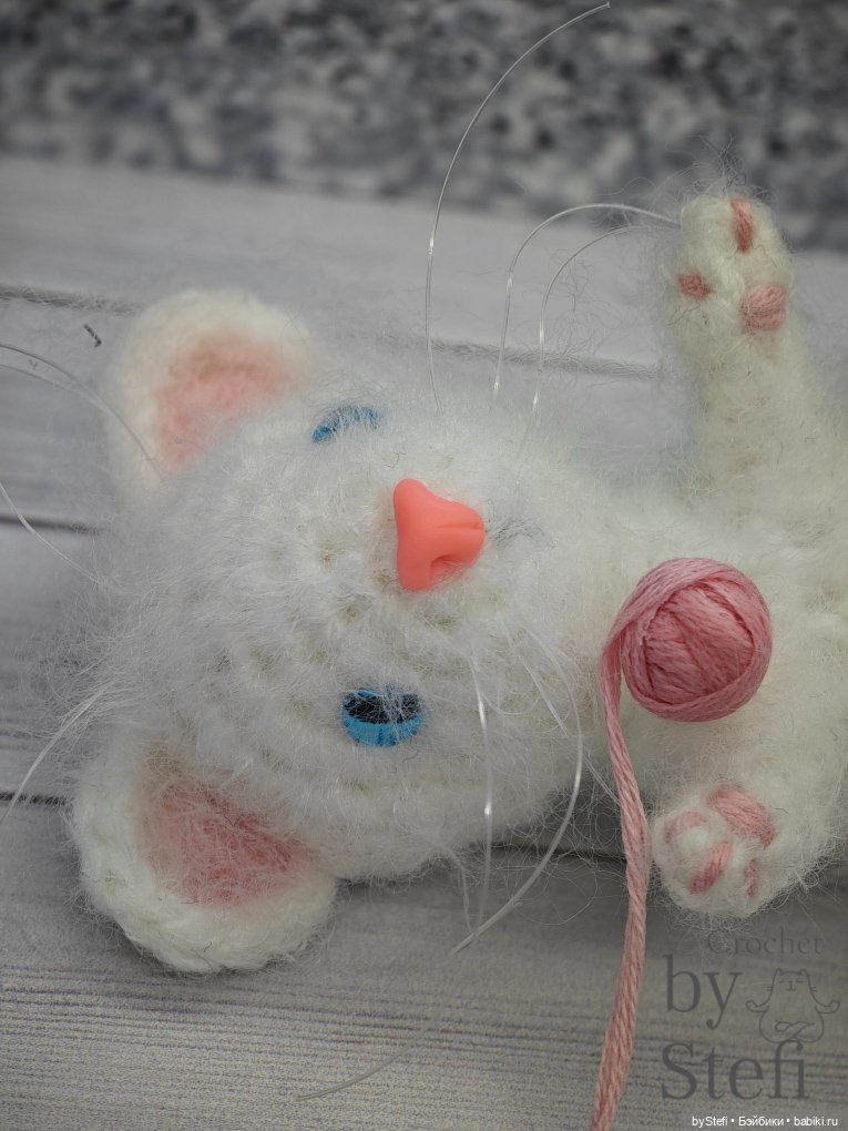 Шкодный котёнок — Вязаные игрушки и амигуруми: крючком (фото 4)