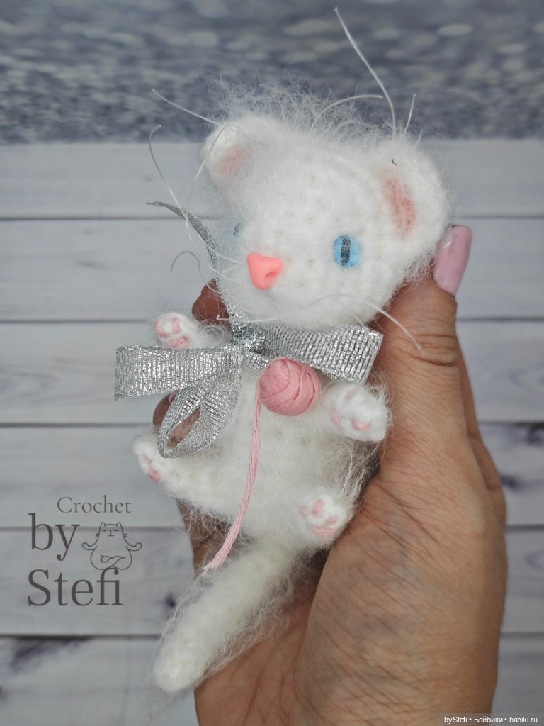Шкодный котёнок — Вязаные игрушки и амигуруми: крючком
