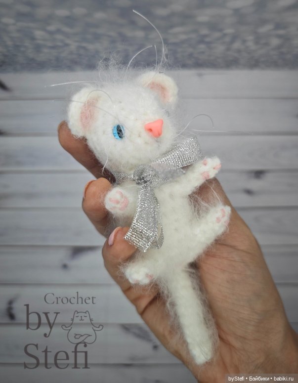 Шкодный котёнок — Вязаные игрушки и амигуруми: крючком